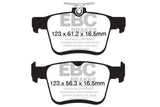 EBC 14+ Audi A3 1.8 Turbo (w/Electronic Parking Brake) Greenstuff Rear Brake Pads DP22153