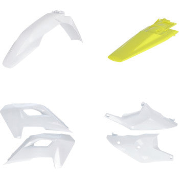 ACERBIS Standard Body Kit - '24 OEM White/Yellow - Husqvarna - FE/TE 2986640275