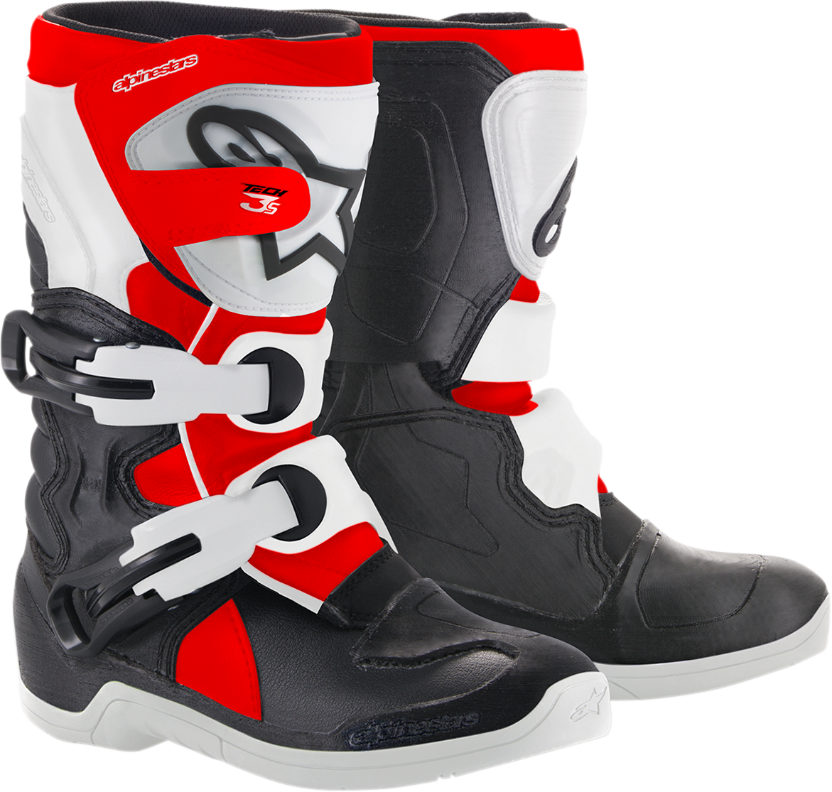 ALPINESTARS Youth Tech 3S Boots - Black/White/Red - US 11 2014518-1231-11