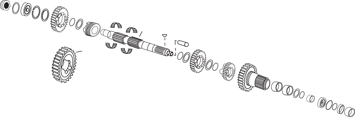 ANDREWS Mainshaft - 4th Gear 296445