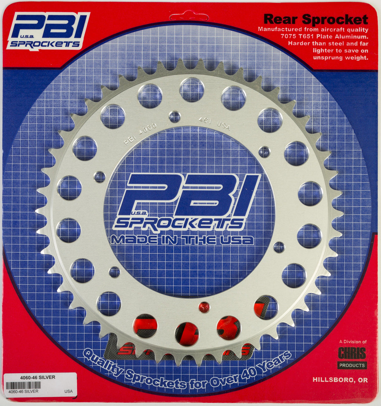 PBIRear Sprocket Aluminum 46t-520 Kaw4060-46