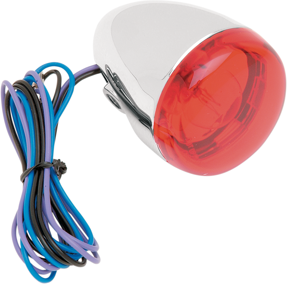 CHRIS PRODUCTS Turn Signal - Chrome/Red 8887R