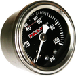 FEULING OIL PUMP CORP. Oil Pressure Gauge - 1.5" Dial - Back Port - Black Face 9043