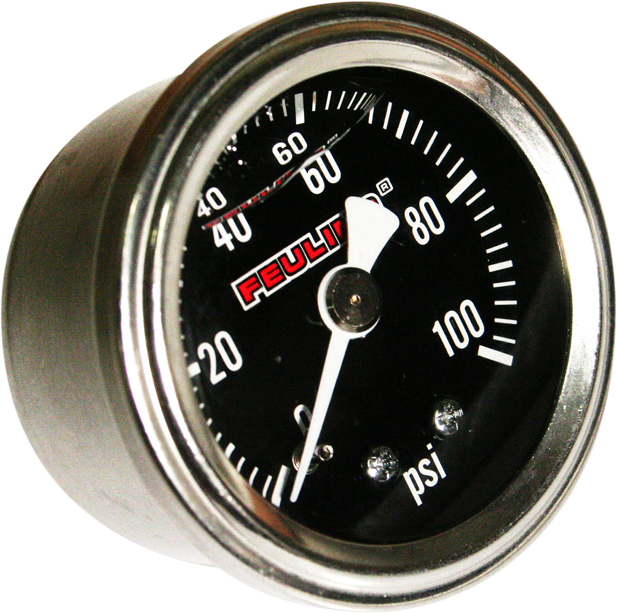 FEULING OIL PUMP CORP. Oil Pressure Gauge - 1.5" Dial - Back Port - Black Face 9043