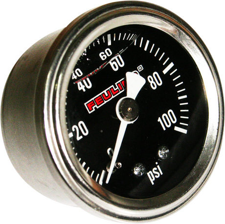 FEULING OIL PUMP CORP. Oil Pressure Gauge - 1.5" Dial - Back Port - Black Face 9043