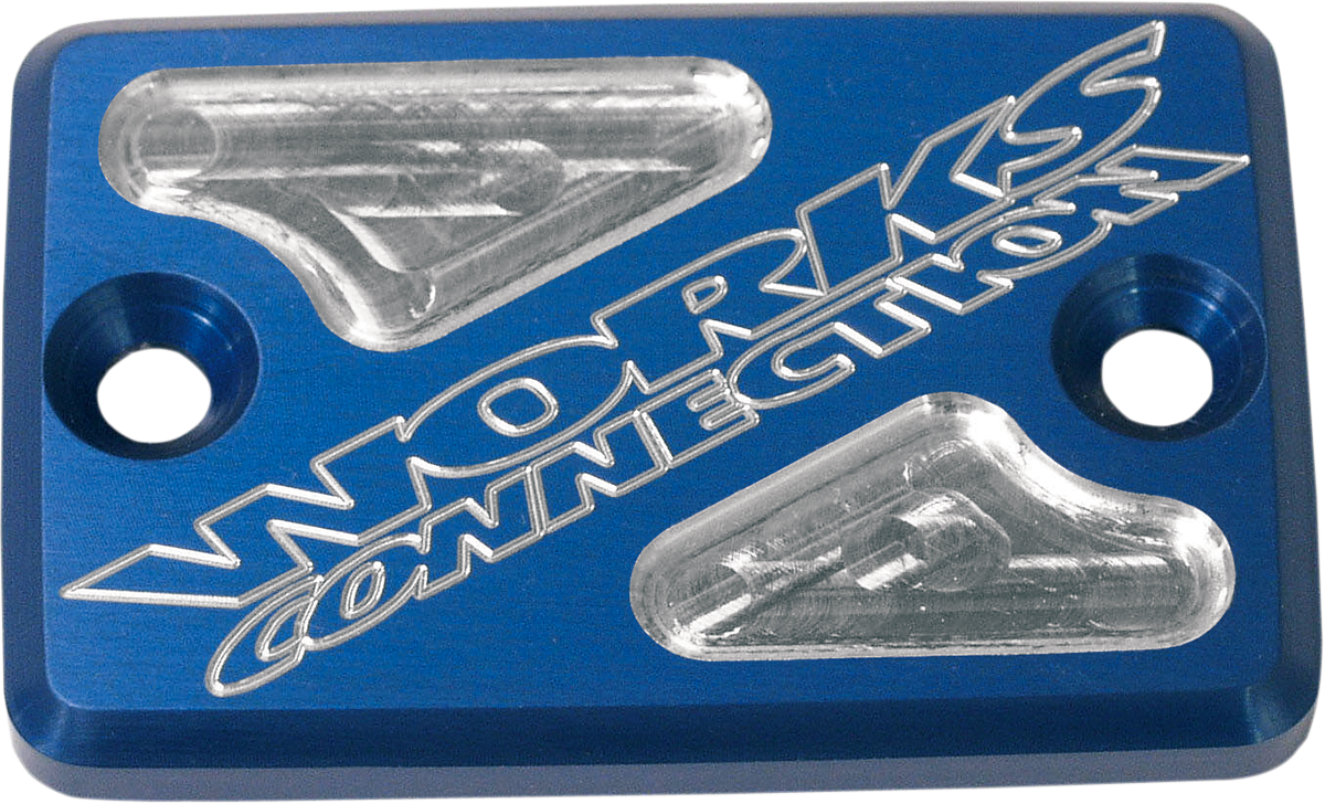 WORKS CONNECTION Reservoir Cover - Brake - Blue 21-200