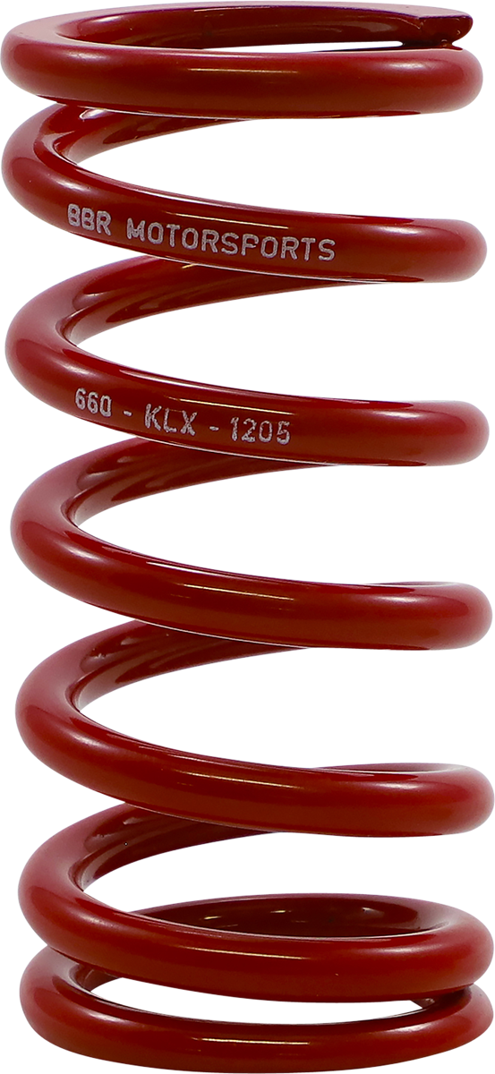 BBR MOTORSPORTS Rear Shock - Red - Spring Rate 381 lbs/in 660-KLX-1205