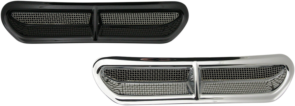 CUSTOM DYNAMICS Fairing Vent Cover - Chrome HD-VENT-INSER-C