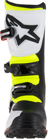 ALPINESTARS Tech-T Boots - White/Red/Yellow Fluorescent/Black - US 9 2004017-2351-9