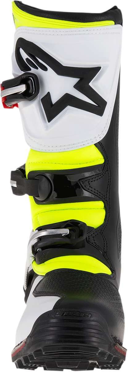 ALPINESTARS Tech-T Boots - White/Red/Yellow Fluorescent/Black - US 7 2004017-2351-7