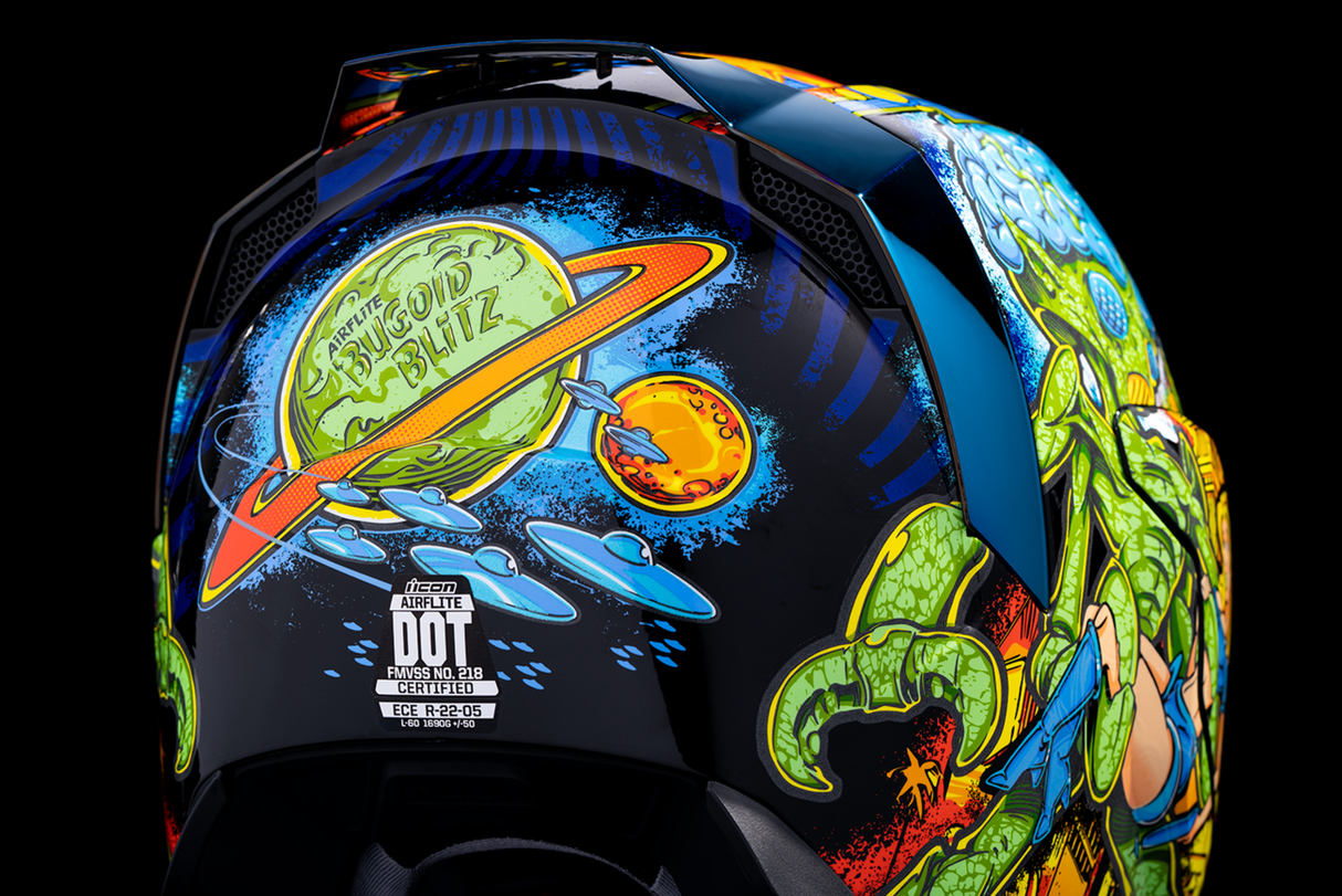 ICON Airflite™ Helmet - Bugoid Blitz - Blue - Small 0101-15547