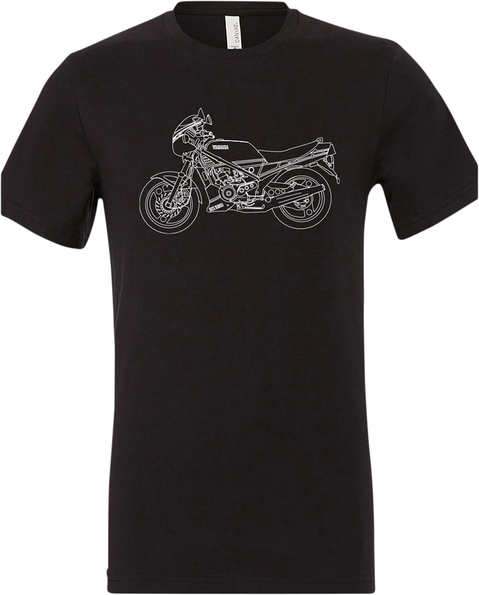 YAMAHA APPAREL Yamaha RZ350 T-Shirt - Black - Small NP21S-M1973-S