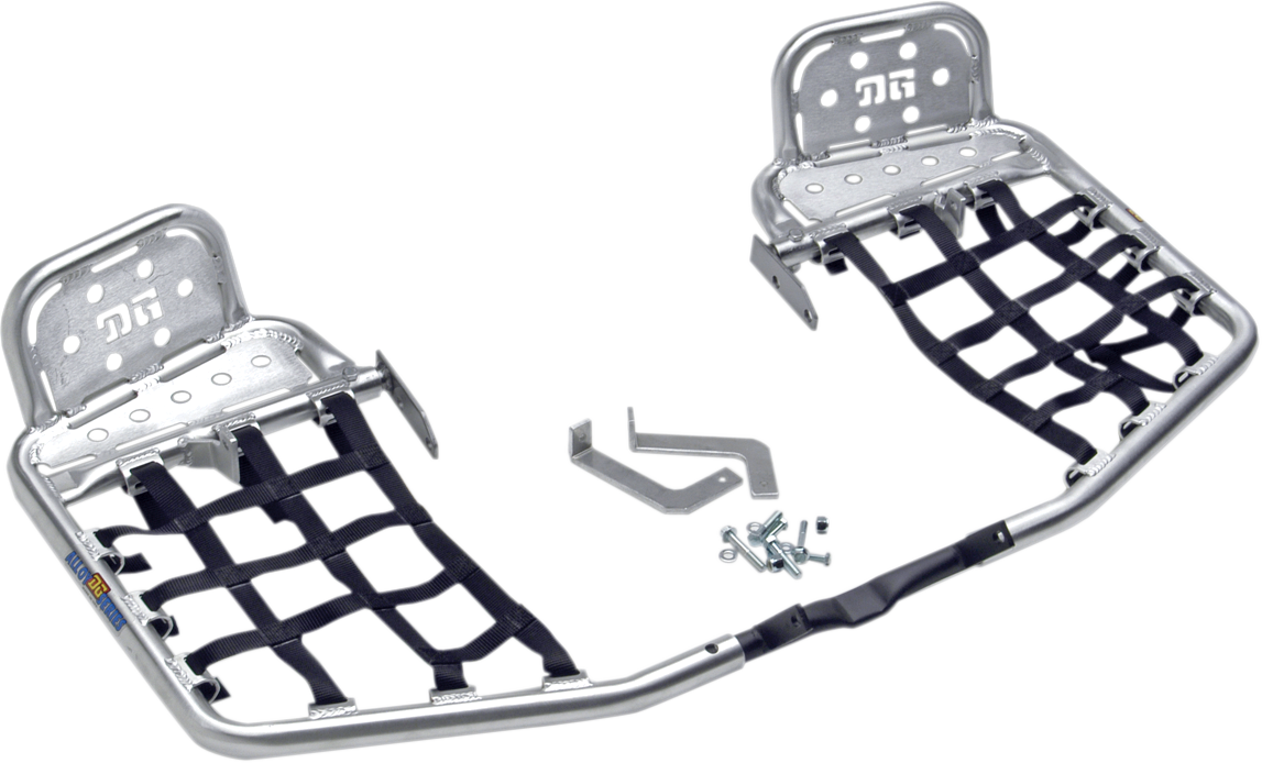 DG PERFORMANCE Heel Guard Nerf Bar- With Black Webbing - Suzuki/Kawasaki 607-6130