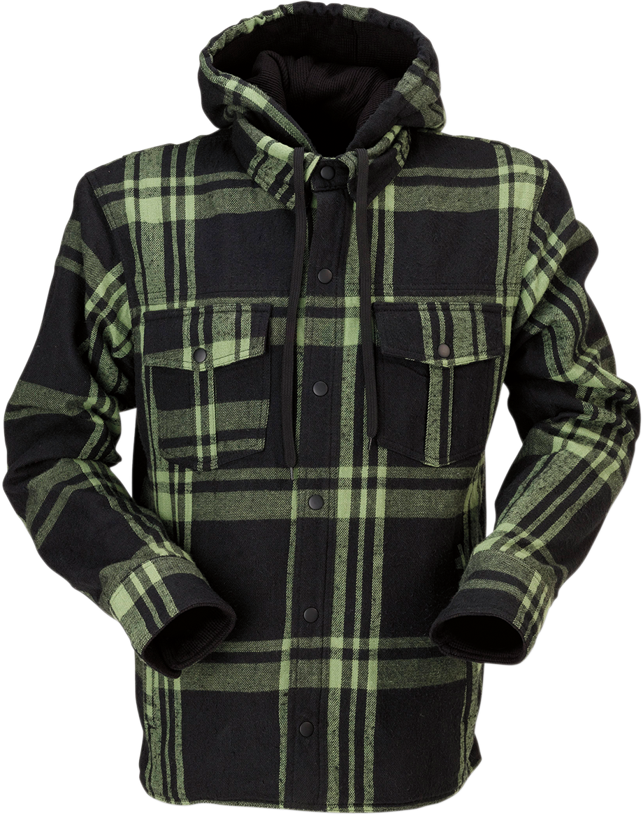 Z1R Timber Flannel Shirt - Olive/Black - 4XL 2820-5331