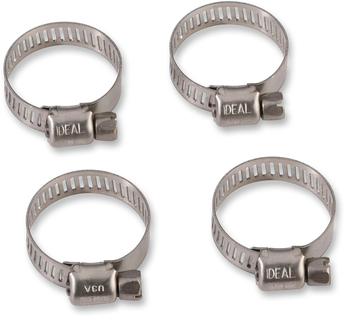 MOOSE RACING Clamp Hose - Stainless Steel - 10-27 mm - 4-Pack 114-6410