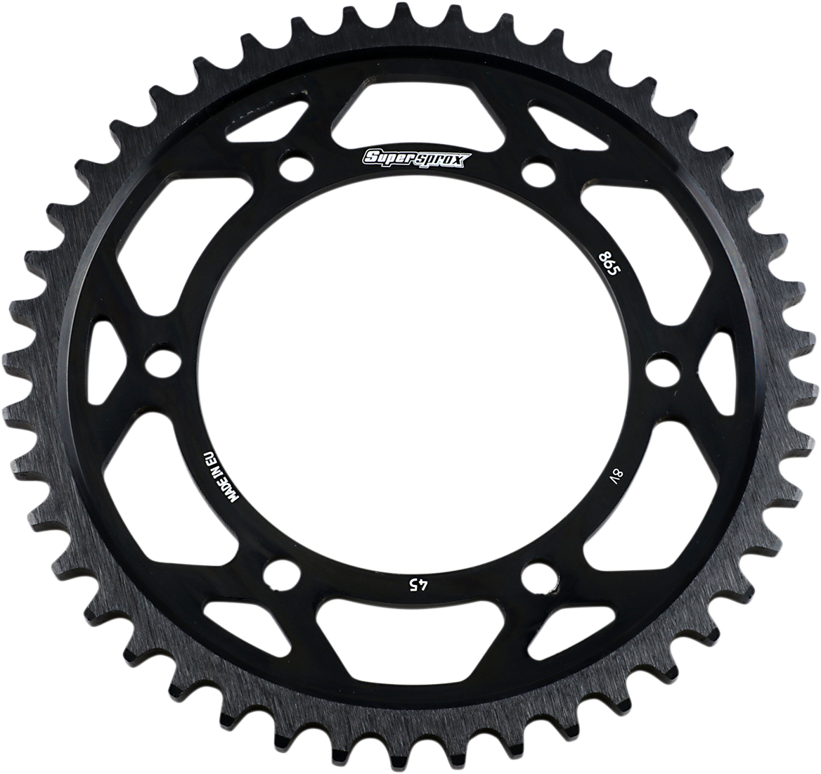 SUPERSPROX Edge Rear Sprocket - Black - 45 Tooth RFA-865-45-BLK