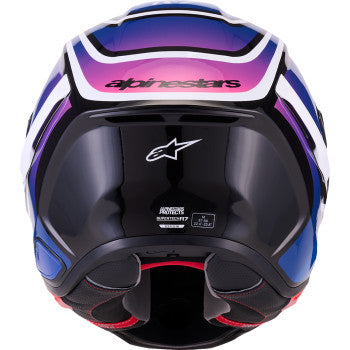 ALPINESTARS Helmet S-R7 Zeal Bk/Bl/Pk Fl/Wh Gloss Ece06/Dot Xs 8202826-1636-XS