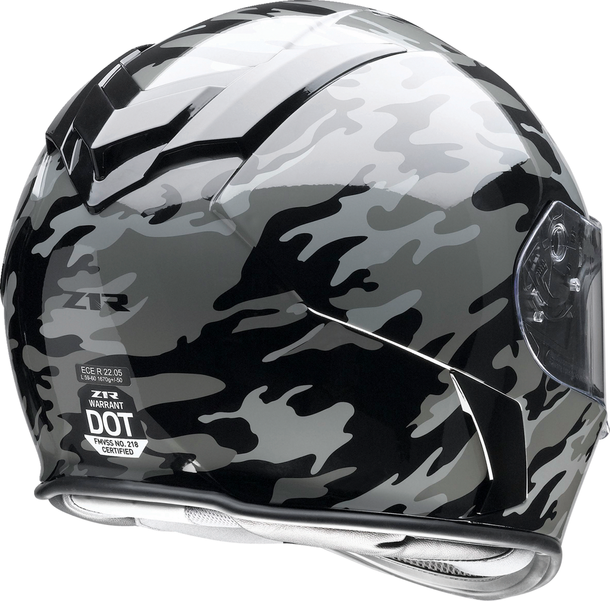 Z1R Warrant Helmet - Camo - Black/Gray - Small 0101-14366