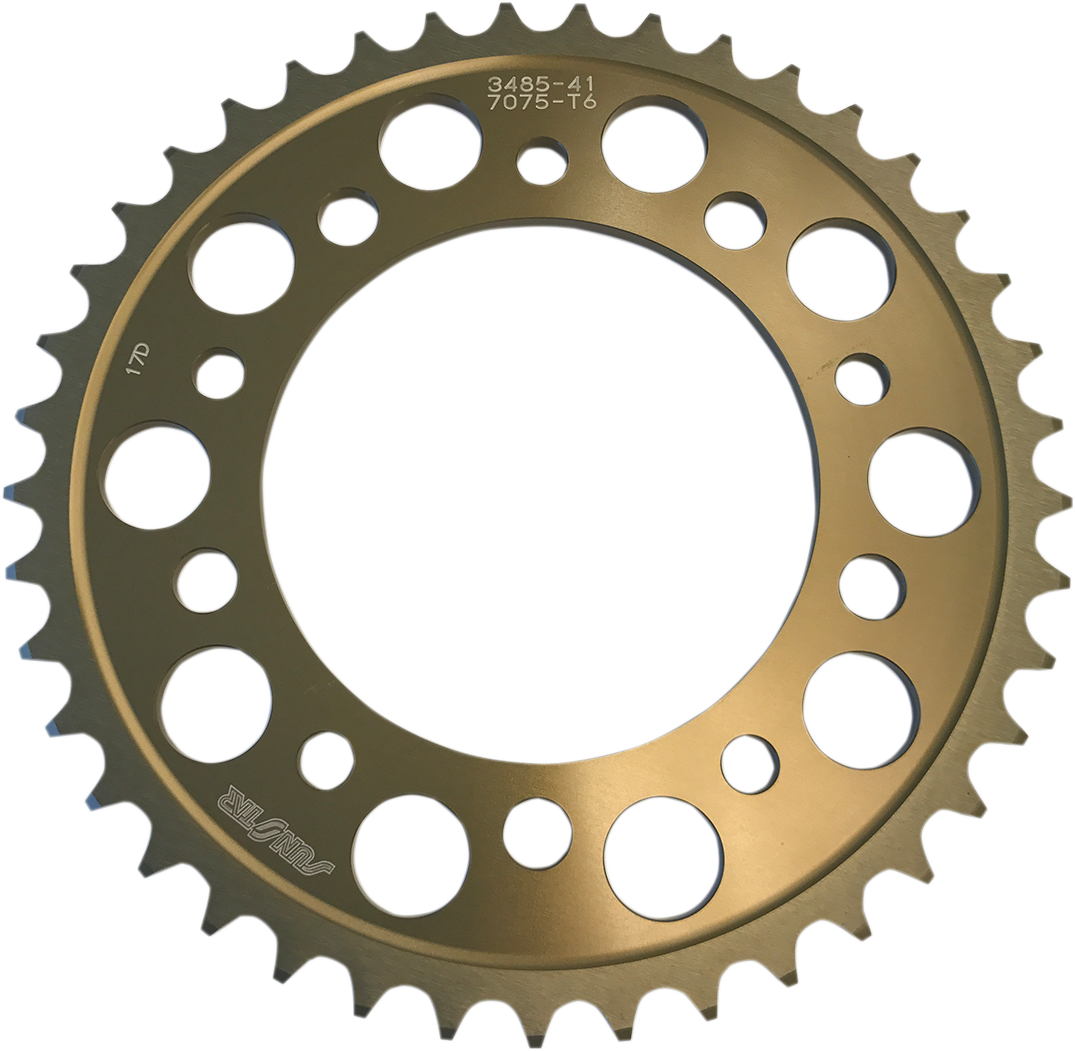 SUNSTAR SPROCKETS Rear Sprocket - 41 Tooth - Yamaha - Gold 5-348541