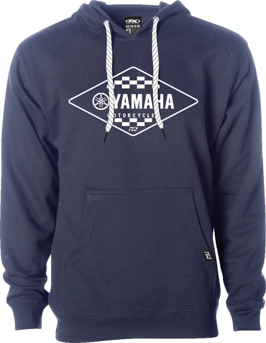 FACTORY EFFEX Yamaha Diamond Pullover Hoodie - Navy - Medium 27-88202