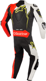 ALPINESTARS GP Plus v2 1-Piece Leather Suit - Black/White/Red Fluorescent/Yellow Fluorescent - US 44 / EU 54 3150518-1236-54