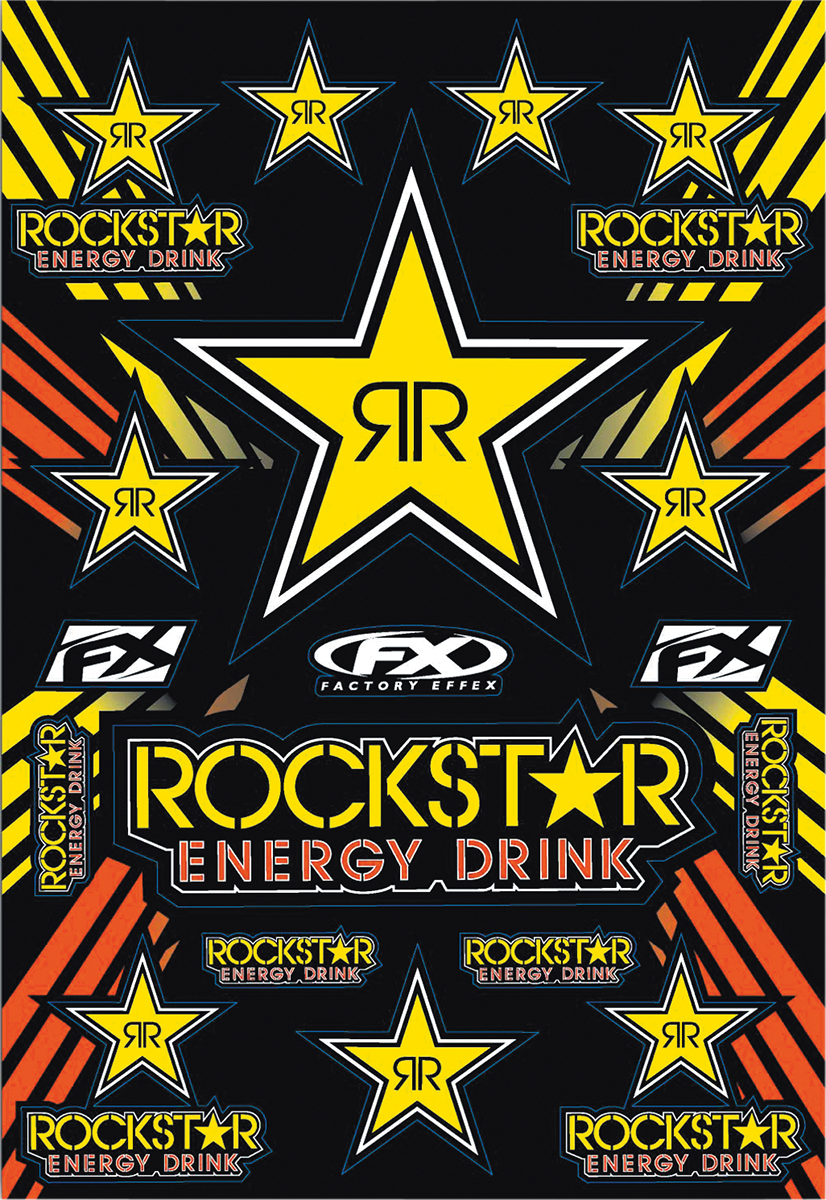 FACTORY EFFEX Rockstar Sticker Kit WRONG PHOTO IN 15 OFFROAD 15-68702