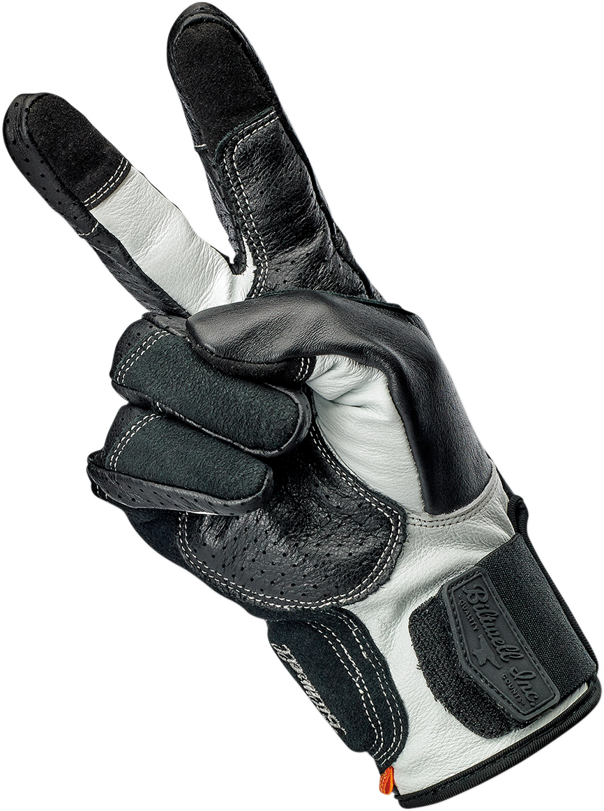 BILTWELL Borrego Gloves - Black/Cement - Large 1506-0104-304