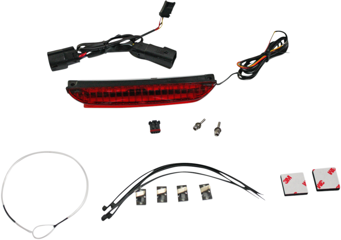 CUSTOM DYNAMICS Luggage Rack Light Bar - Red CD-LR-05-R