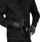 THRASHIN SUPPLY CO. Highway v2 Denim Riding Jacket - Black - Large TMJ-10-10