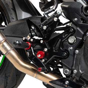 HOT BODIES MGP Rearset - Black - Ninja 400 2018-2023 51801-2500