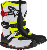 ALPINESTARS Tech-T Boots - White/Red/Yellow Fluorescent/Black - US 9 2004017-2351-9