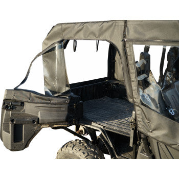 SEIZMIK Soft Doors - Middle/Rear Windows - Black - Honda Pioneer 1000 2016-2023 51-20983