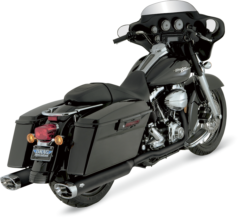 VANCE & HINES Dual Headpipes for '95-'08 FL - Black 46799