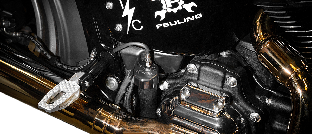 FEULING OIL PUMP CORP. Vented Dipstick - Black - Softail 3086