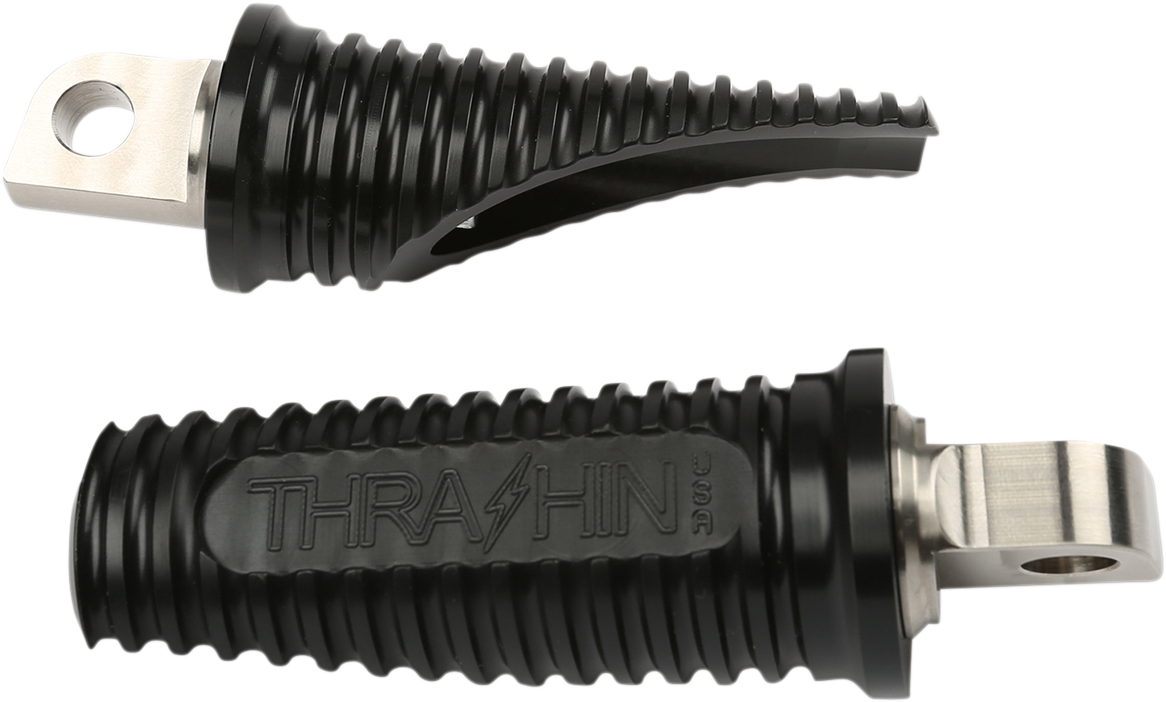 THRASHIN SUPPLY CO. Canyon Footpegs - Black - Dyna TSC-2018-1-D