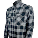 GERBING HEATED CLOTHING 7 V Battery Heated Flannel Shirt - Gray/Black - 3XL GER7VFS-BG-3XL
