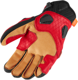 ICON Hypersport™ Short Gloves - Red - Large 3301-3547