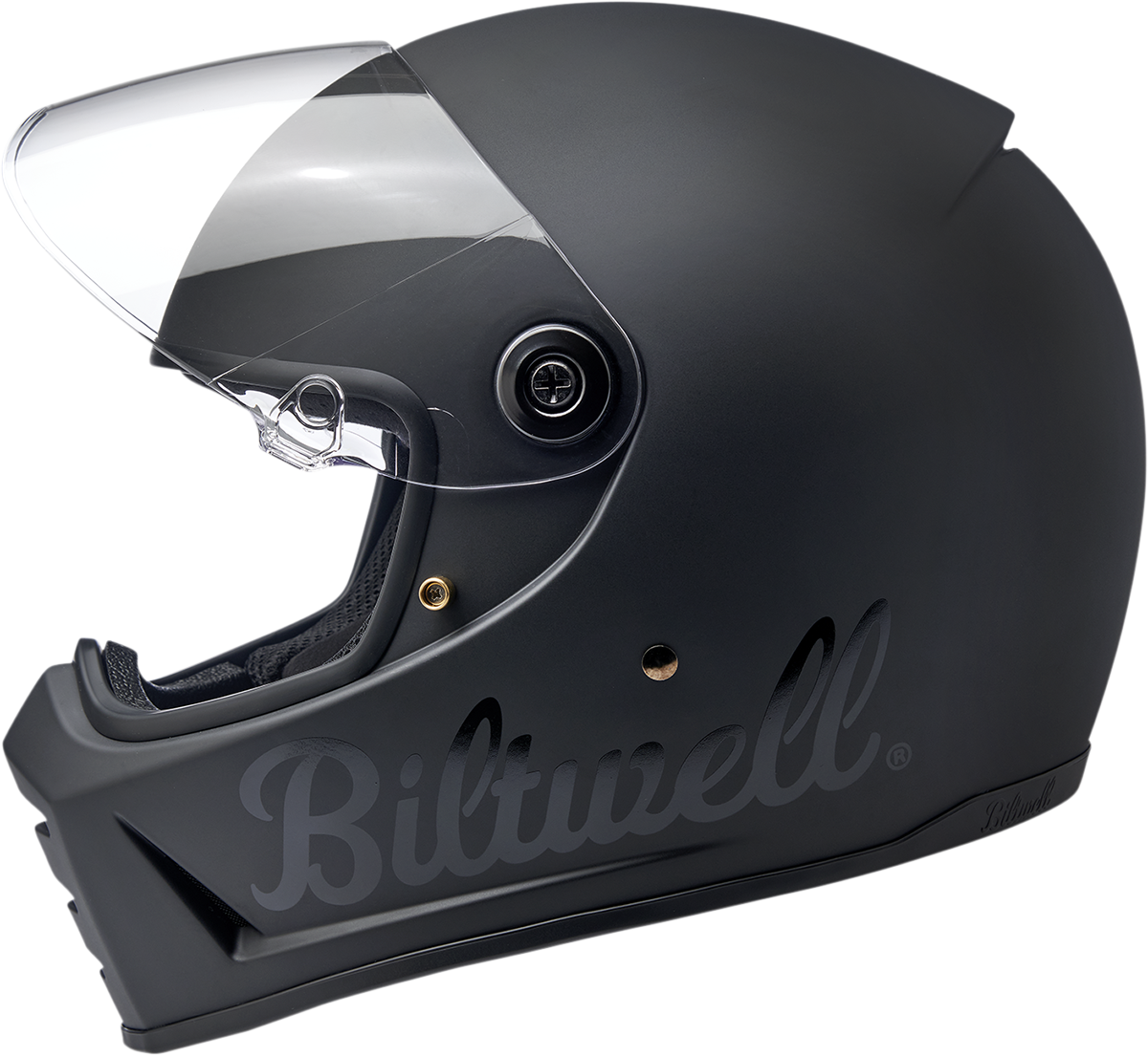 BILTWELL Lane Splitter Helmet - Flat Black Factory - Large 1004-638-104