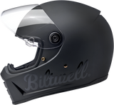 BILTWELL Lane Splitter Helmet - Flat Black Factory - Small 1004-638-102