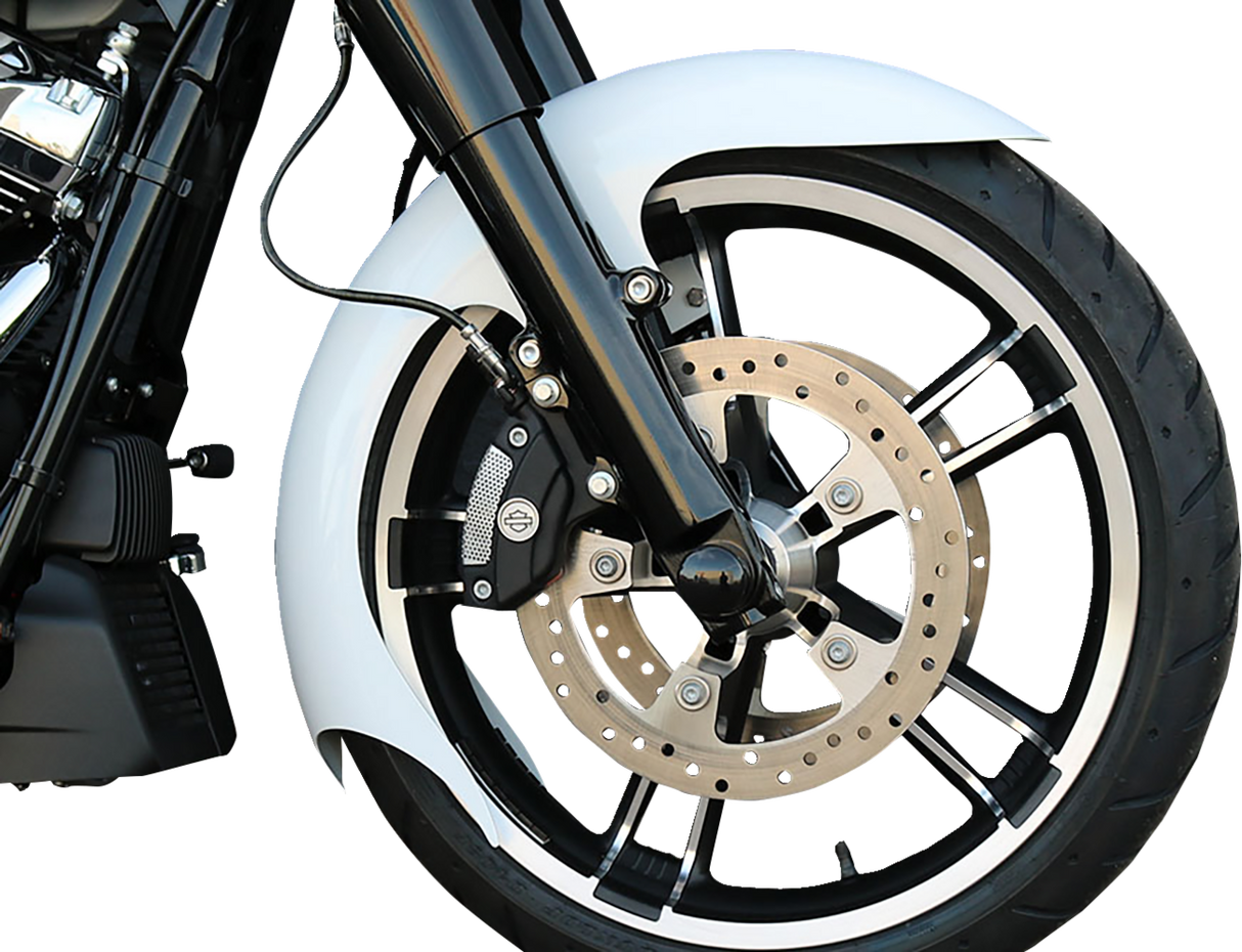 PAUL YAFFE BAGGER NATION Talon Front Fender - OEM - 16"-19" Wheel - With Satin Adapters - Touring Models TALON-OEM-14L-S