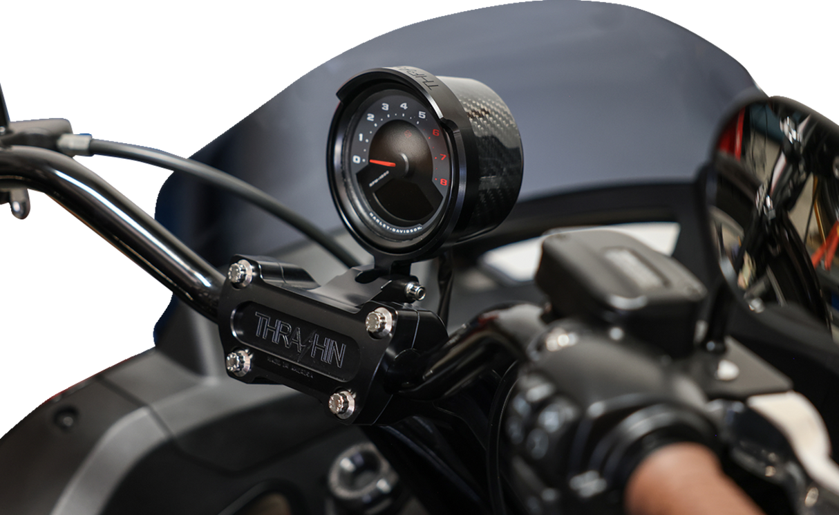 THRASHIN SUPPLY CO. Gauge Relocation Kit - Black Softail Low Rider S FXLRS 2022-2023 TSC-2710-1