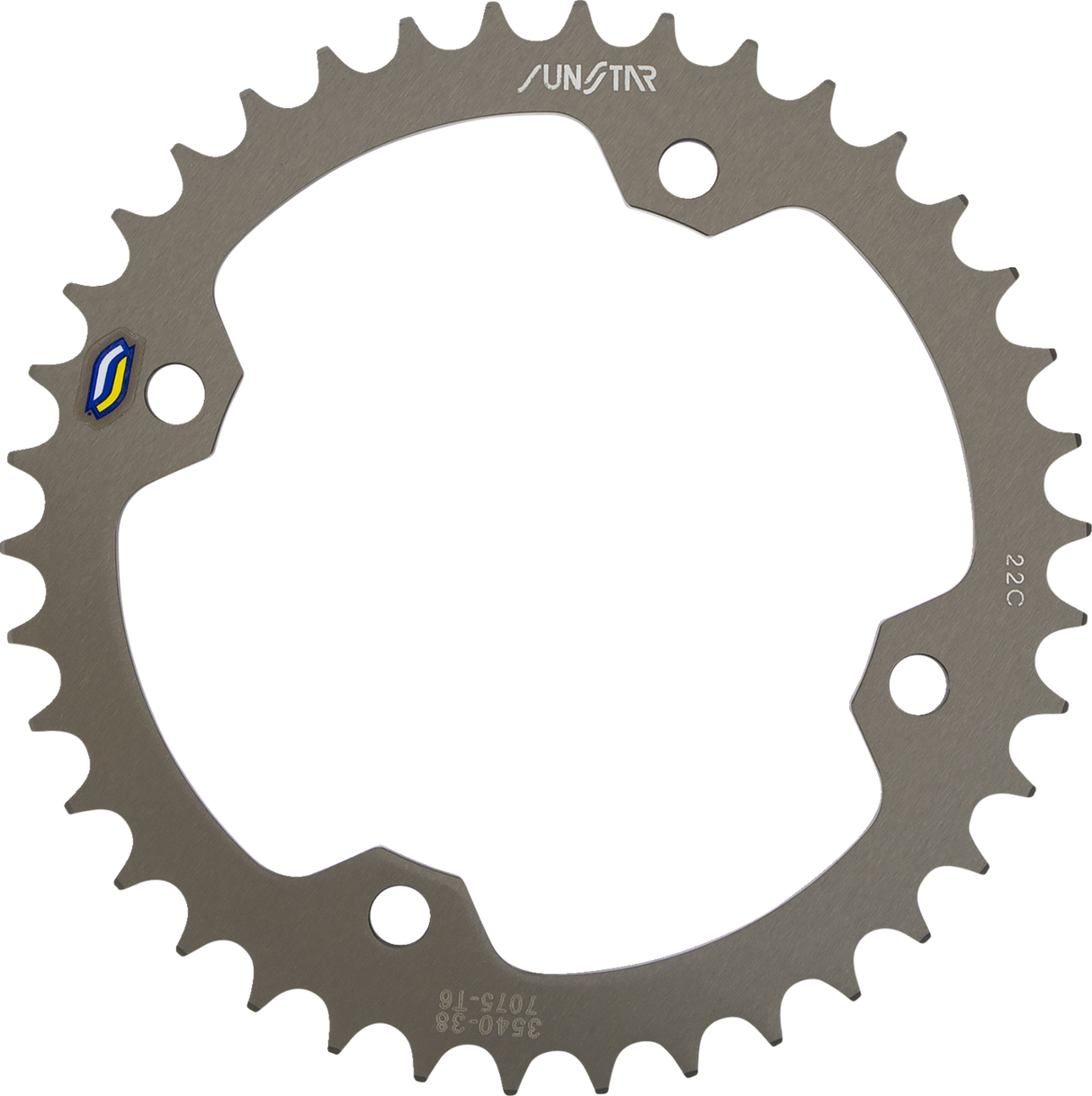 SUNSTAR SPROCKETS Rear Sprocket - 38 Tooth - Yamaha 5-354038