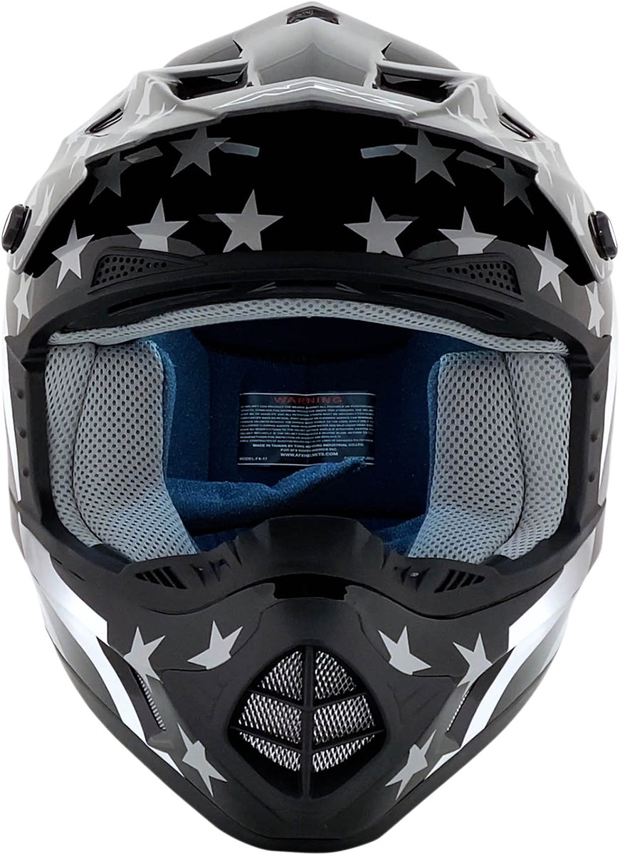 AFX FX-17 Helmet - Flag - Stealth - Large 0110-2365