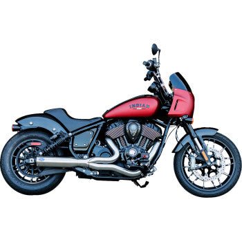 S&S CYCLE 2-into-1 Qualifier Exhaust System - Stainless - 49-State - Indian Chief 550-1115