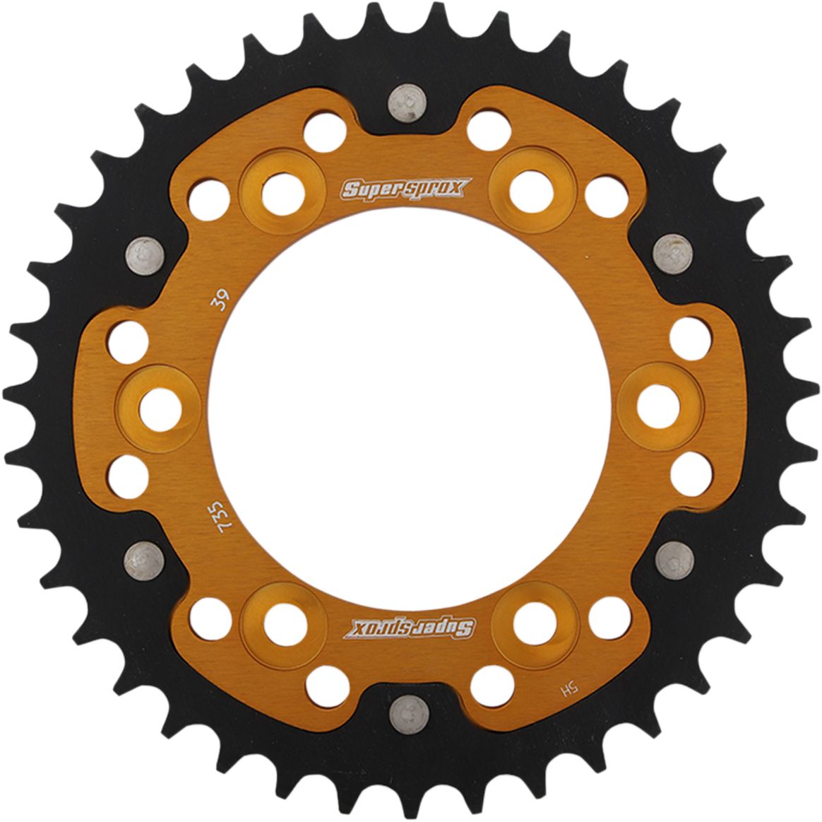 SUPERSPROX Stealth Rear Sprocket - 39 Tooth - Gold - Ducati RST-735-39-GLD