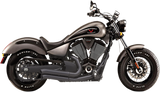 BASSANI XHAUST Pro-Street Exhaust - Black - Turnout 6V23DB