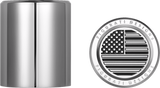 FIGURATI DESIGNS Docking Hardware Covers - American Flag - Stainless Steel FD26-DC-2730-SS