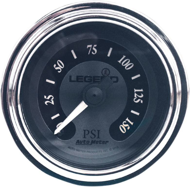 LEGEND SUSPENSION Fairing Mounted LED Backlit PSI Gauges - Titanium 2212-0493