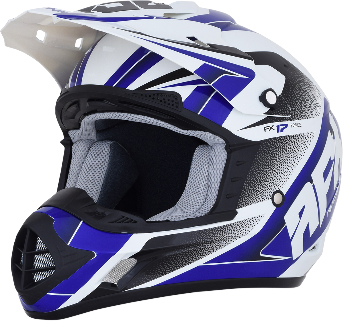 AFX FX-17 Helmet - Force - Pearl White/Blue - XS 0110-5237