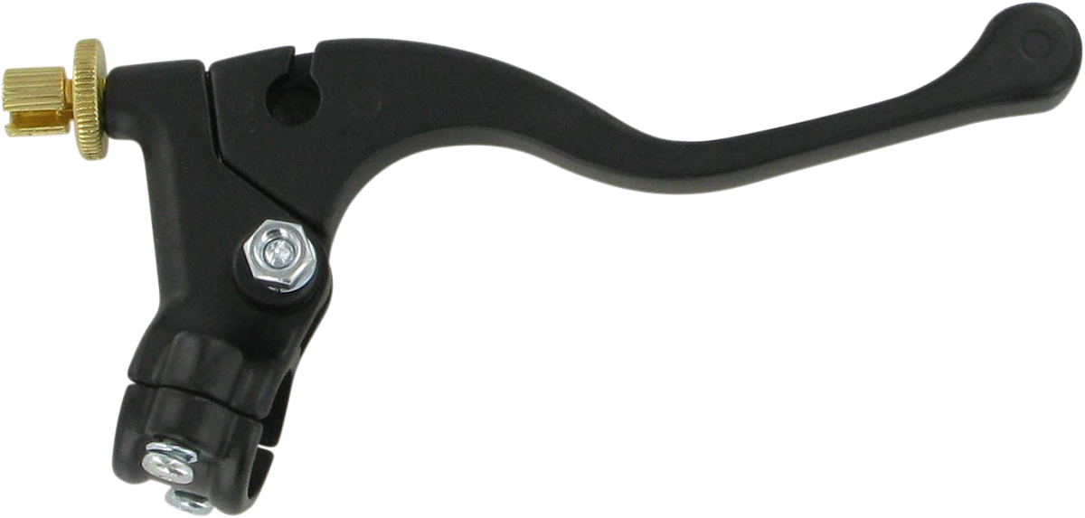 Parts Unlimited Lever Assembly - Left Hand - Shorty - Honda - Black 43-1104l